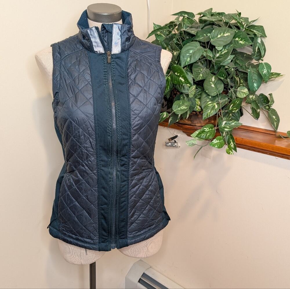 Athleta Rock Springs Quilted Women's Puffer Vest Teal Medium